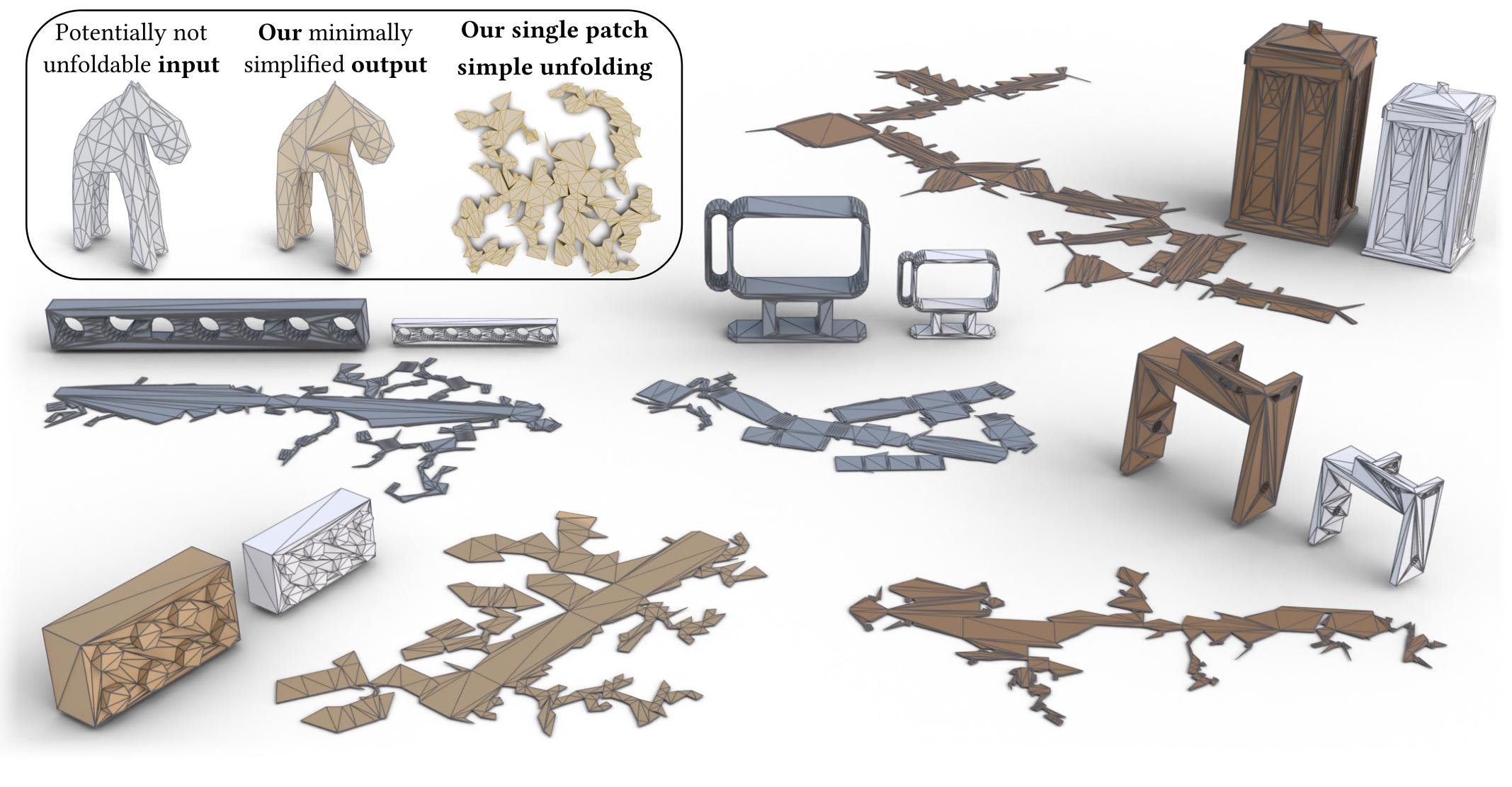 Mesh Simplification For Unfolding